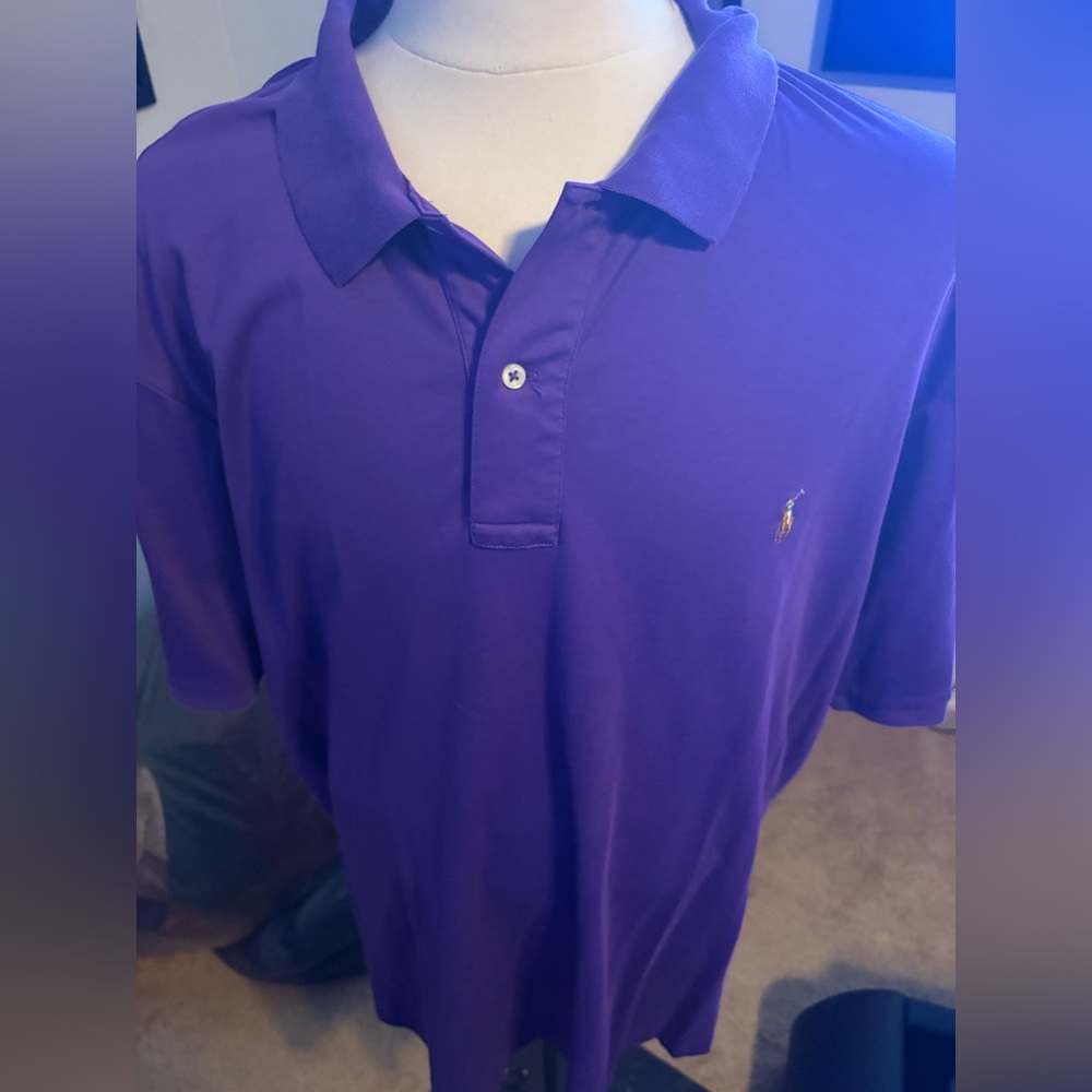 Purple Colored Soft Touch Pique Polo by Ralph Lauren Polo Shirt